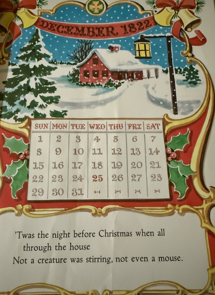 The Night Before Christmas ~ 1955-Red Barn Collections