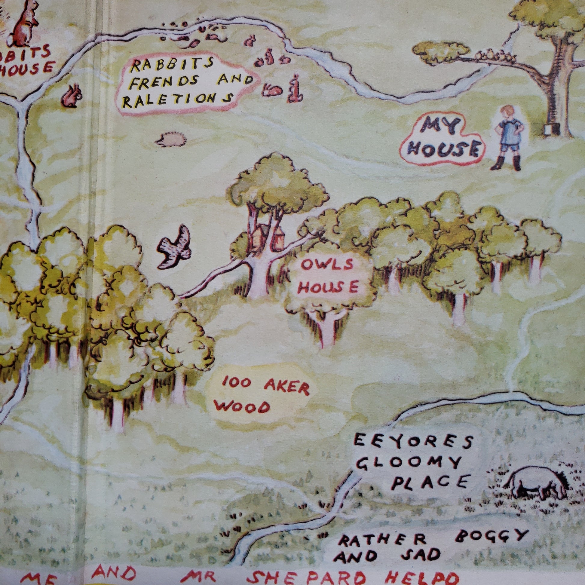 The World of Pooh – Handcrafted Book Journal (1956 Edition)-Red Barn Collections