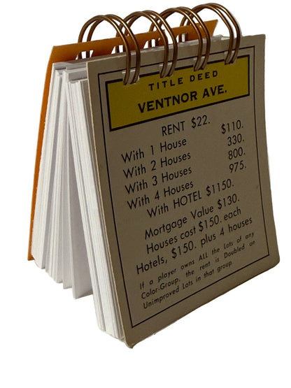 Ventnor Avenue Monopoly Mini Journal-Red Barn Collections