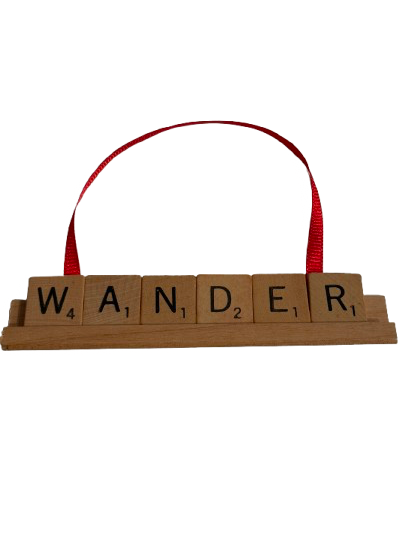 WANDER Scrabble Ornament-Red Barn Collections