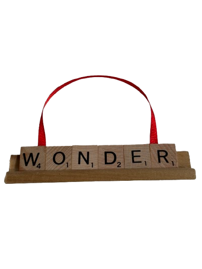 WONDER Scrabble Ornament-Red Barn Collections