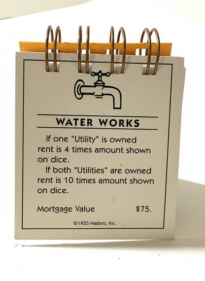 Water Works Monopoly Mini Journal-Red Barn Collections