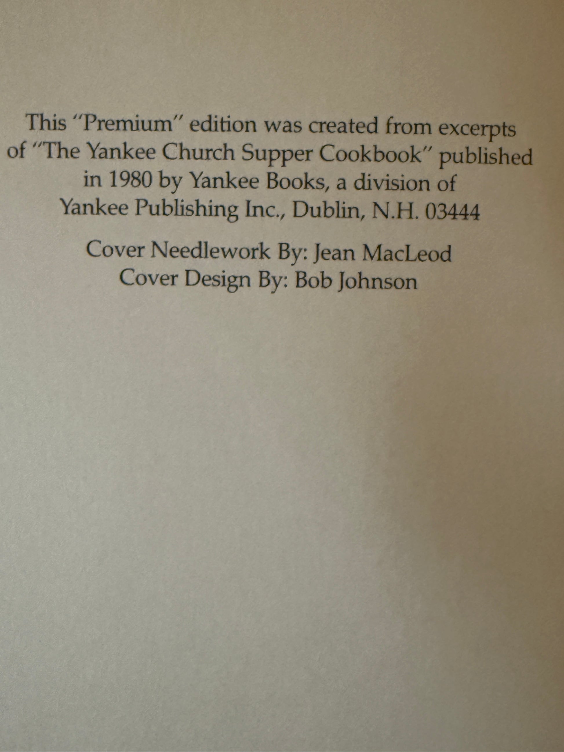 Yankee’s Main Dish Church Supper Cookbook - 1980-Red Barn Collections