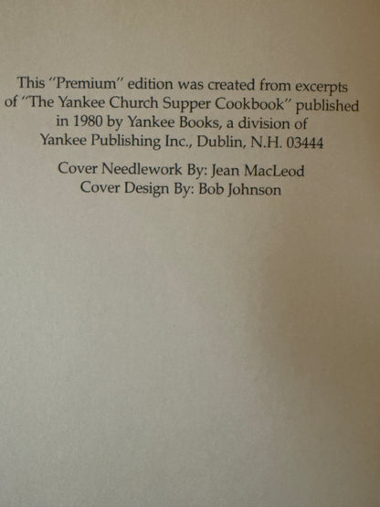 Yankee’s Main Dish Church Supper Cookbook - 1980-Red Barn Collections