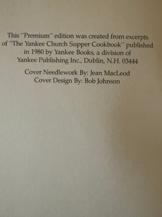 Yankee’s Main Dish Church Supper Cookbook - 1980-Red Barn Collections