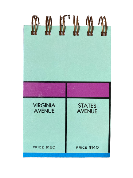 Monopoly Mini Game Board Journal-Red Barn Collections