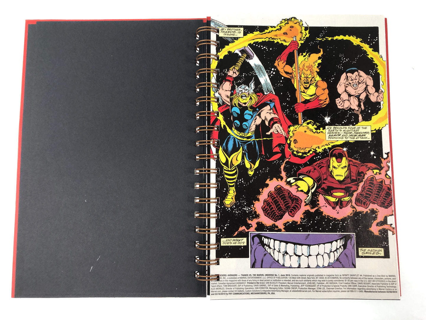 The Avengers: Thanos VS. The Marvel Universe Comic Journal-Red Barn Collections