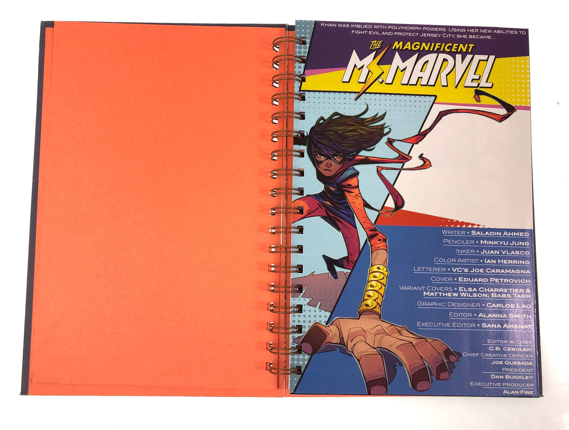 The Magnificent Ms. Marvel #1 Comic Journal-Red Barn Collections