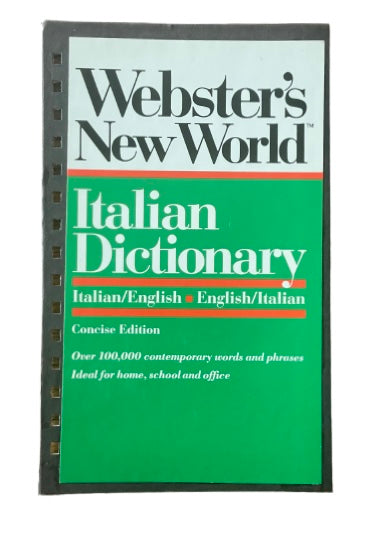 Italian Dictionary - 1985-Red Barn Collections